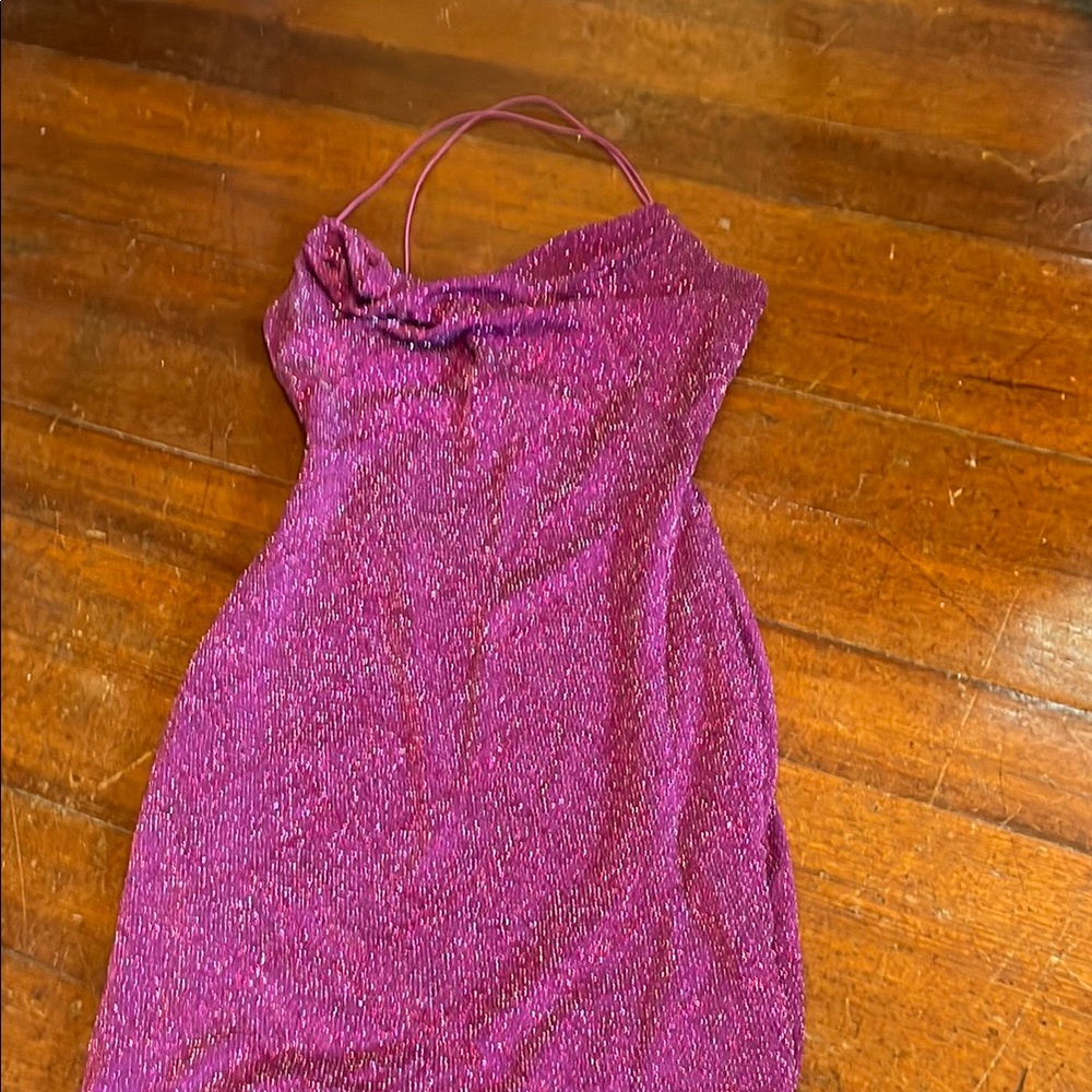 Elegant Purple Mini Dress